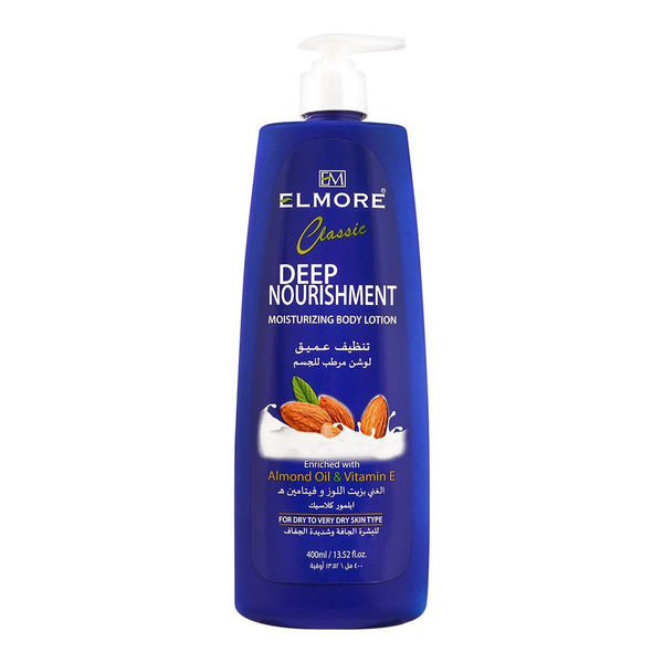 Elmore Classic Lotion With Almond 400ml, Creams & Lotions, Elmore, Chase Value