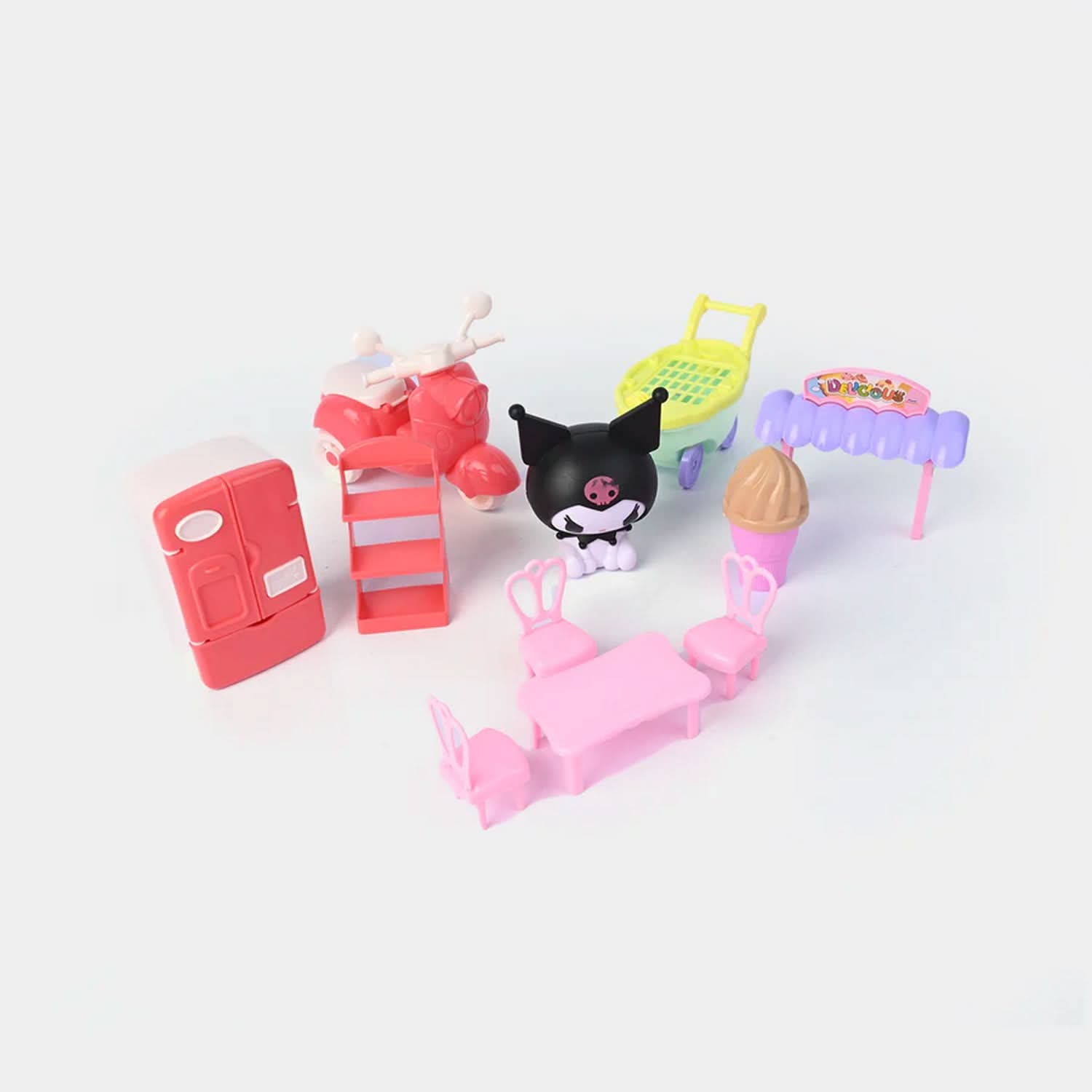 Trolly Case Kitty Set with Toys - Purple, Kids Cosmetic & Kitchen Sets, Chase Value, Chase Value