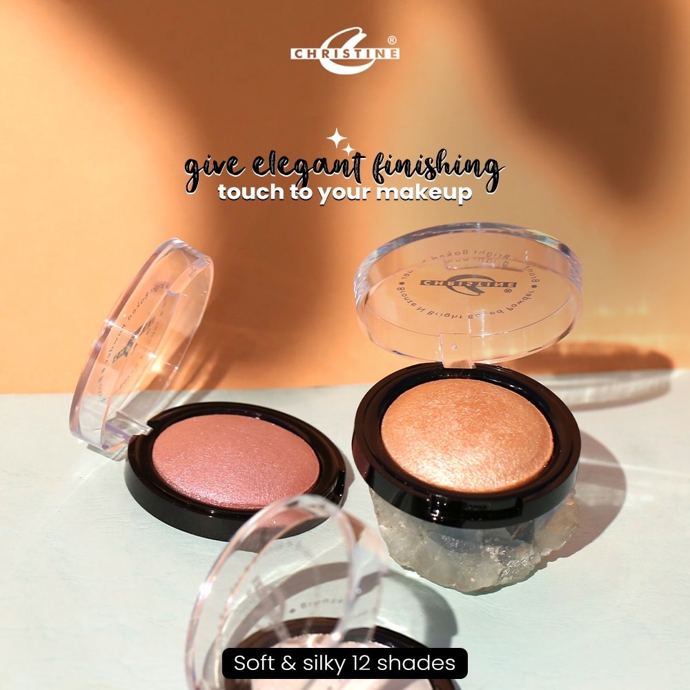 Christine Makeup Baked Powder Blush On - Shade 828, Blush, Christine, Chase Value