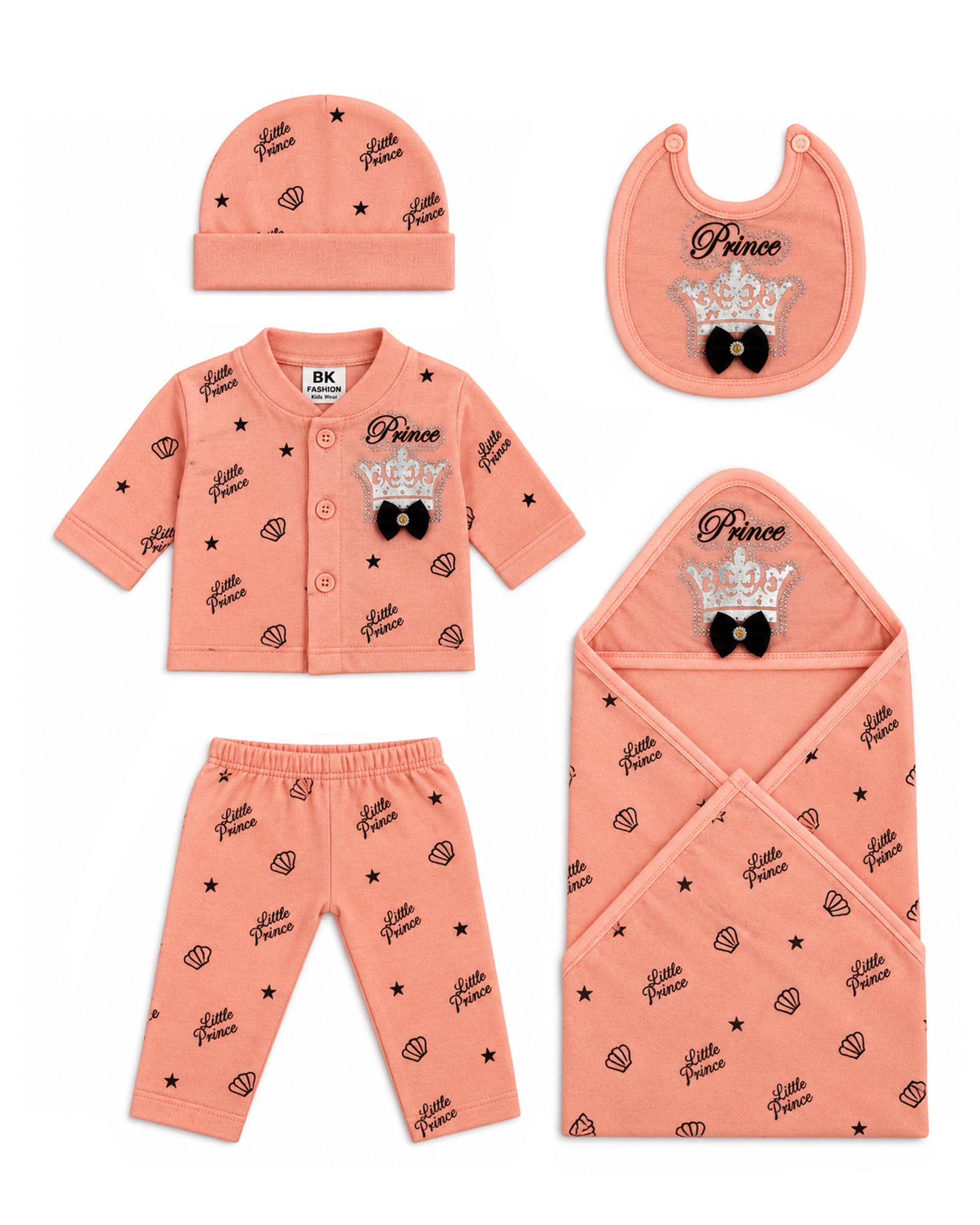 Newborn Baby Gift Set - 5 Pcs Suit Set