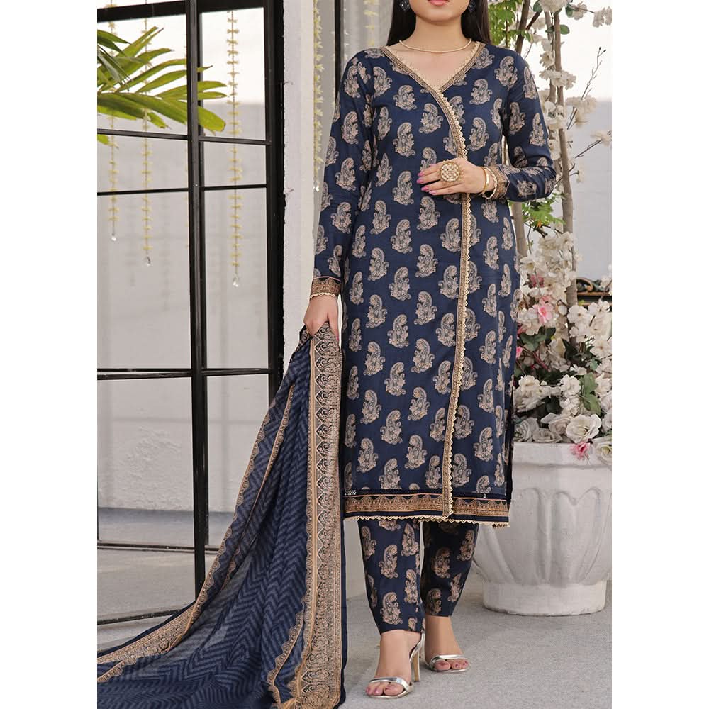 Vs Aiza & Momina Printed Lawn Unstitched 3Pcs Suit V-2 - 312, Women, 3Pcs Shalwar Suit, VS Textile, Chase Value