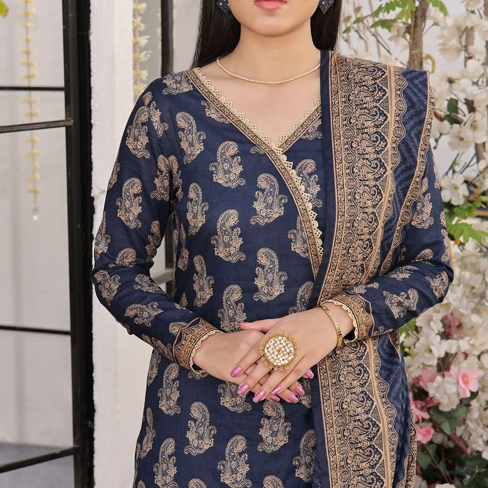 Vs Aiza & Momina Printed Lawn Unstitched 3Pcs Suit V-2 - 312, Women, 3Pcs Shalwar Suit, VS Textile, Chase Value