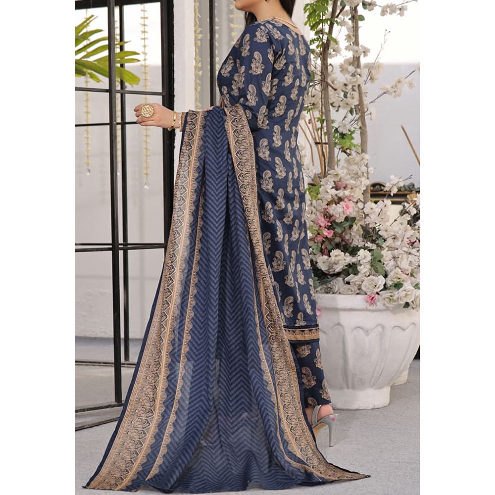 Vs Aiza & Momina Printed Lawn Unstitched 3Pcs Suit V-2 - 312, Women, 3Pcs Shalwar Suit, VS Textile, Chase Value