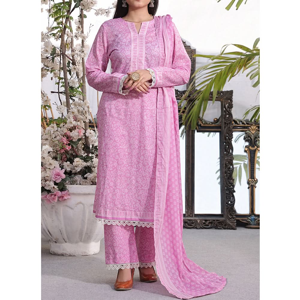 Vs Aiza & Momina Printed Lawn Unstitched 3Pcs Suit V-2 - 319, Women, 3Pcs Shalwar Suit, VS Textile, Chase Value