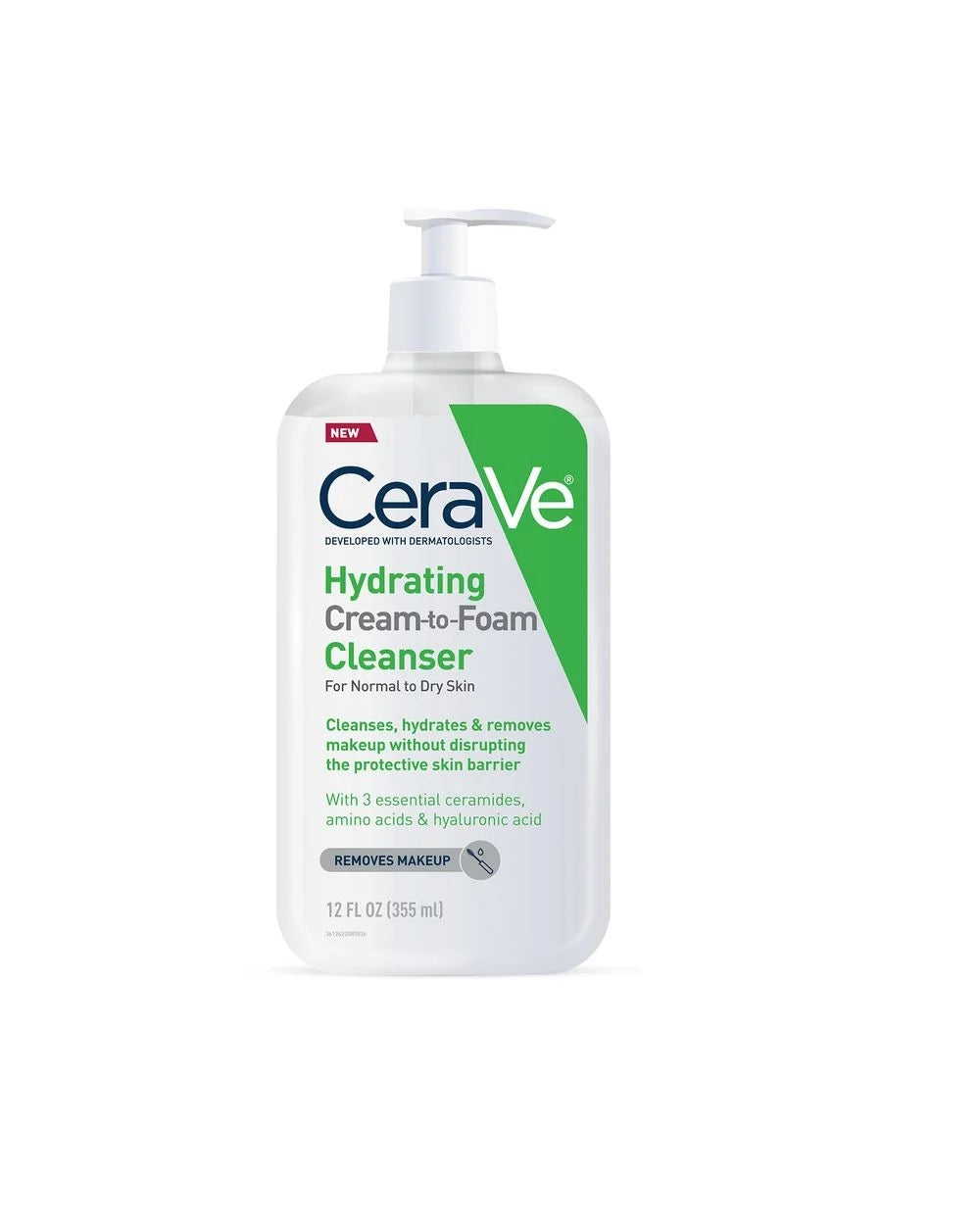 CeraVe Hydrating Cream-to-Foam Cleanser - 236 ml