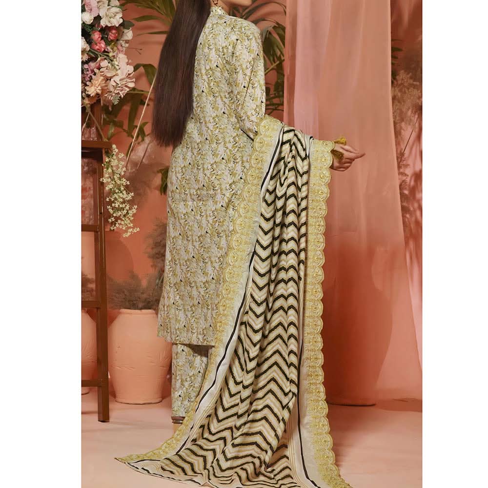 Aiza & Momina Digital Printed Chikankari Embroidered Unstitched 3Pcs Suit - 36, Women, 3Pcs Shalwar Suit, VS Textile, Chase Value