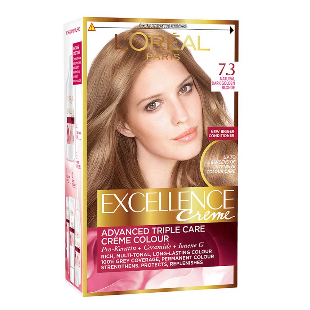 Loreal Excellence 7.3 Dark Golden Blonde, Beauty & Personal Care, Hair Colour, L'Oreal, Chase Value