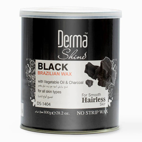 Derma Shine Black Brazilian Wax With Vegetable Oil & Charcoal 800g, Hair Removal, Derma Shine, Chase Value