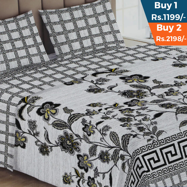 Printed Double Bed Sheet - AA4