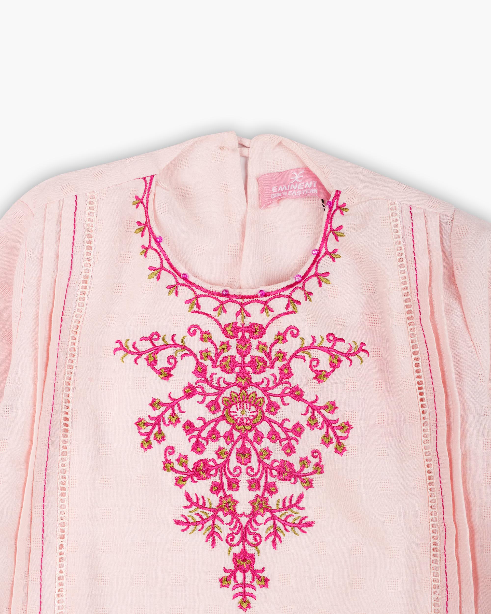 Eminent Girls' Essentials Embroidered 2Pc Suit