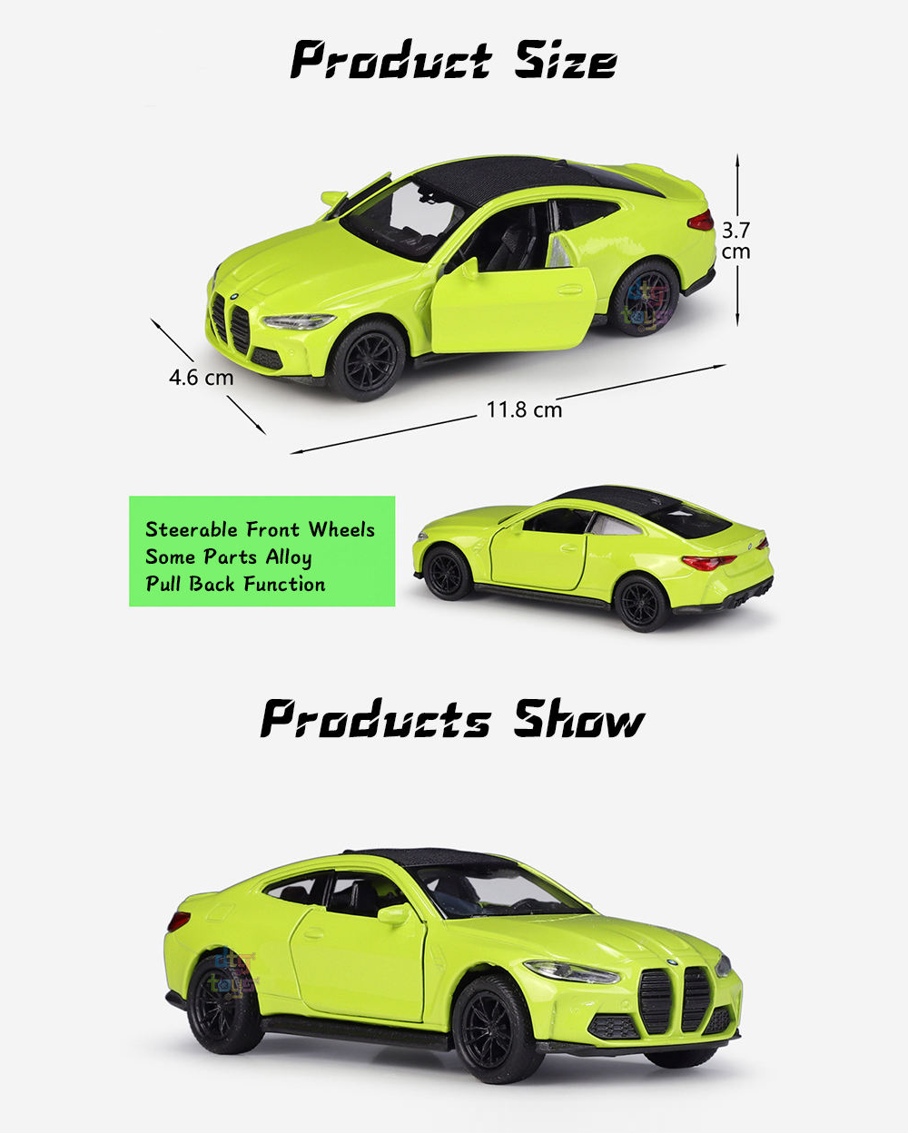 Die Cast 1:32 Car M4 With Music And Light