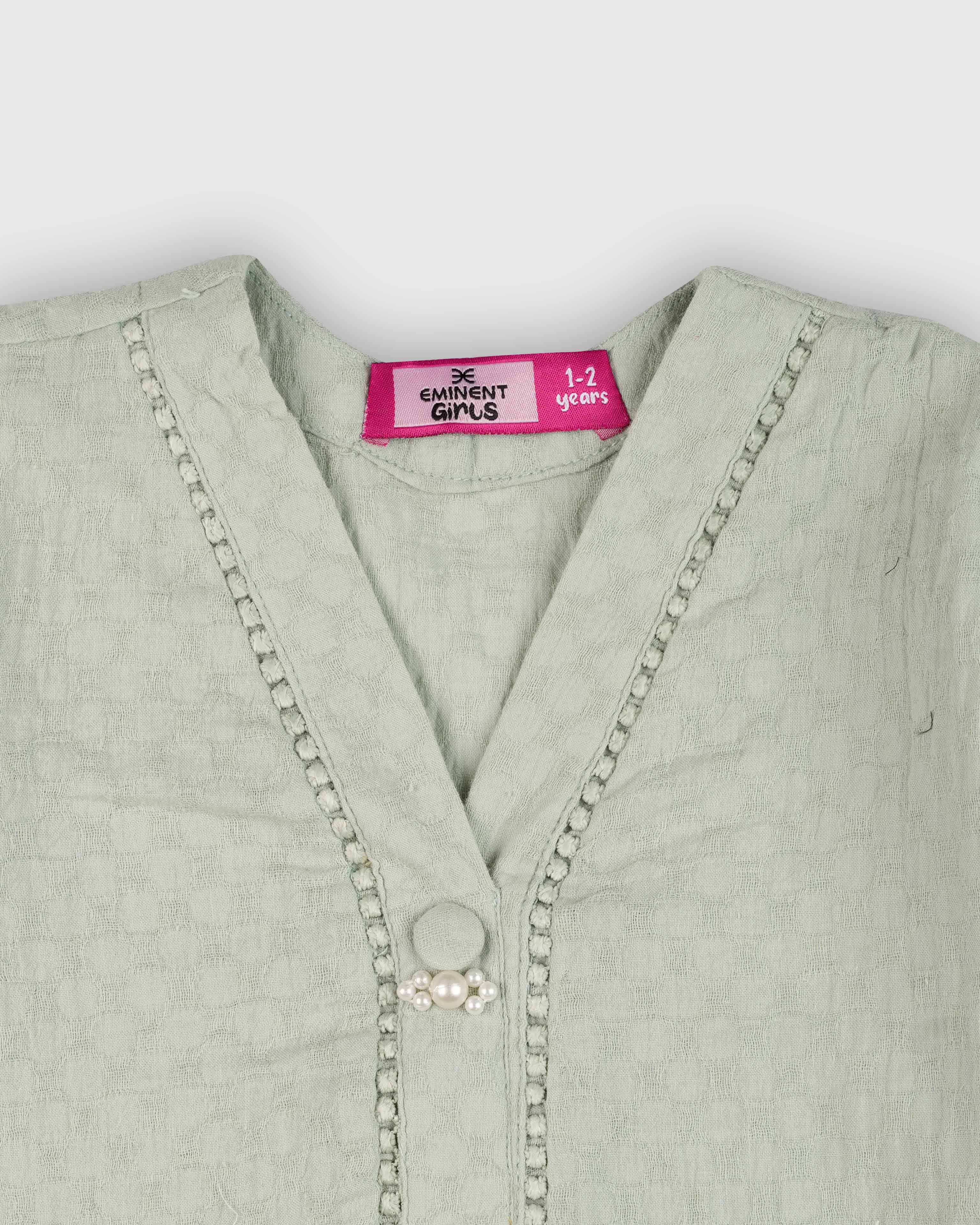 Eminent Girls' Essentials Embroidered 2Pc Suit