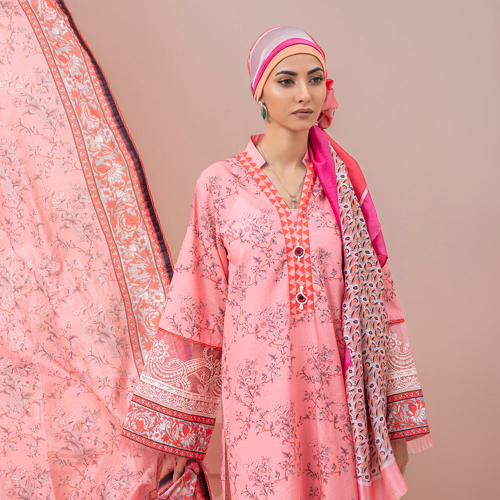 Eminent Women's Lawn Digital Printed Embroidered Unstitched 3Pcs Suit, Women, 3Pcs Shalwar Suit, Eminent, Chase Value