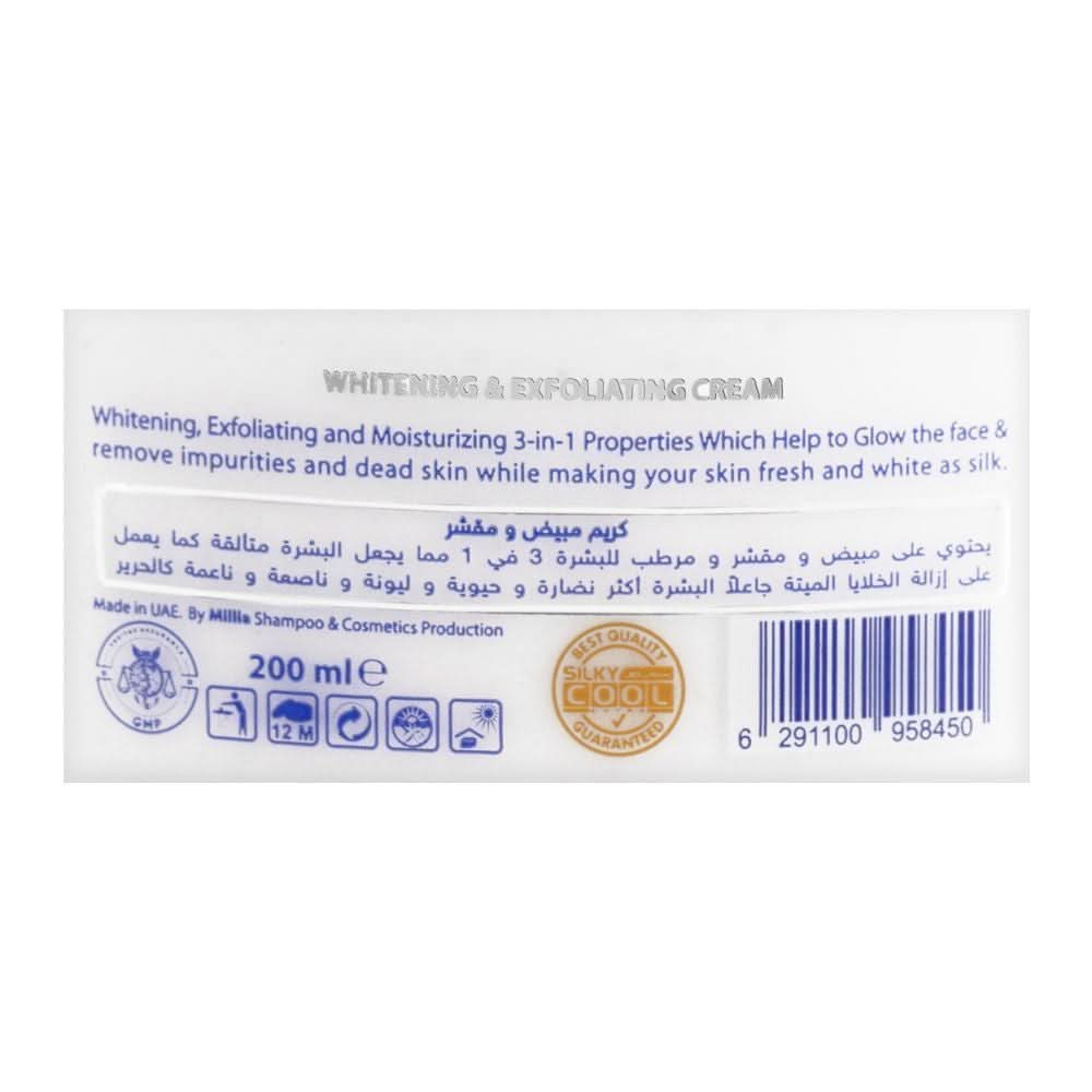 Silky Cool Extra 3 Functions Whitening & Exfoliating Cream, 200ml, Creams & Lotions, Silky Cool, Chase Value
