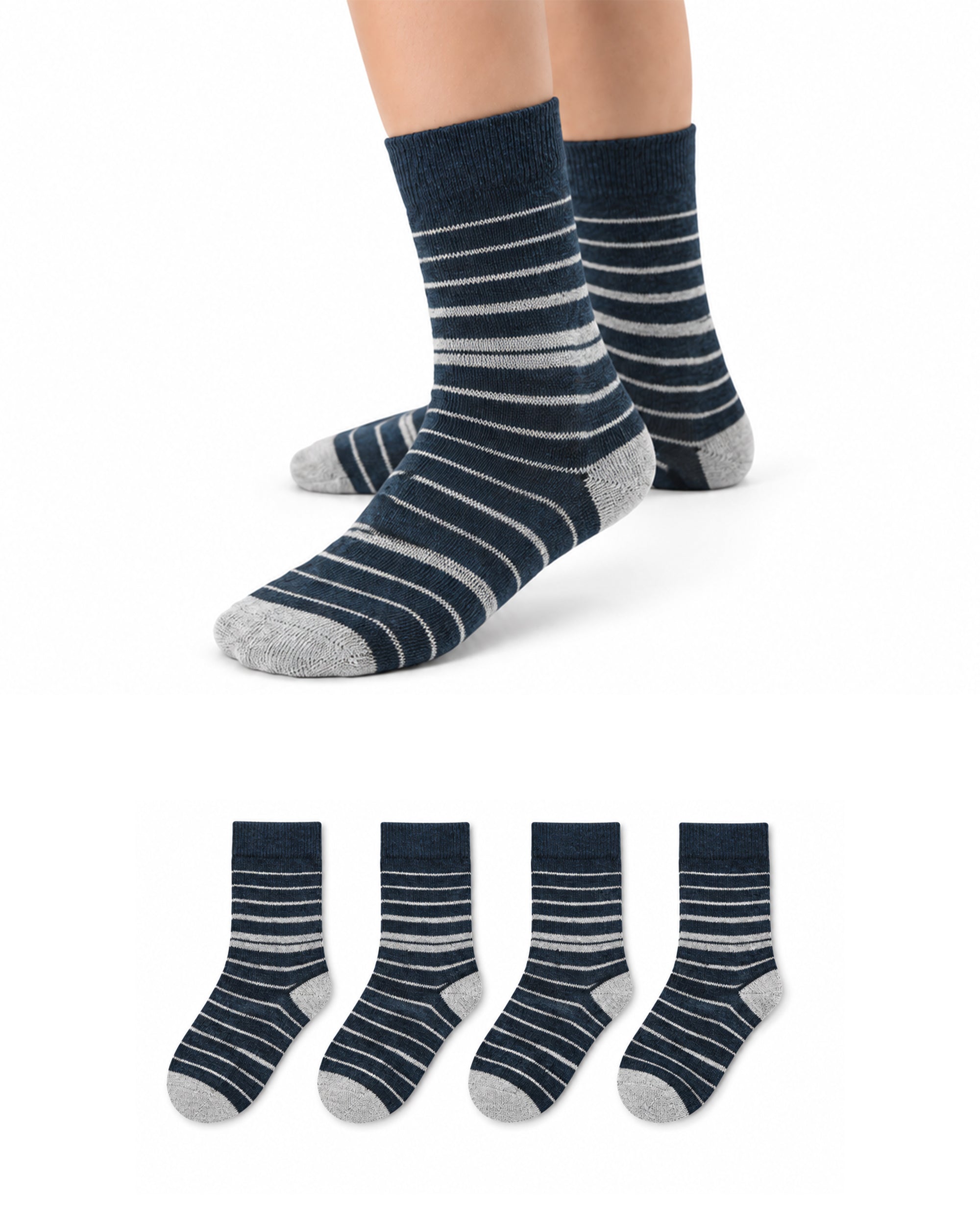 Valuables Boys Printed Lycra Socks - 4 Pc