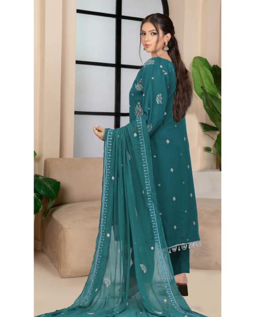 Noor Jahan Maha Noor Karandi Luxury Embroidered Suit with Dupatta - 11, Women, 3Pcs Shalwar Suit, Chase Value, Chase Value