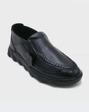Eminent Black Casual Loafers for Men – Textured Faux Leather, Men's Casual Shoes, Eminent, Chase Value