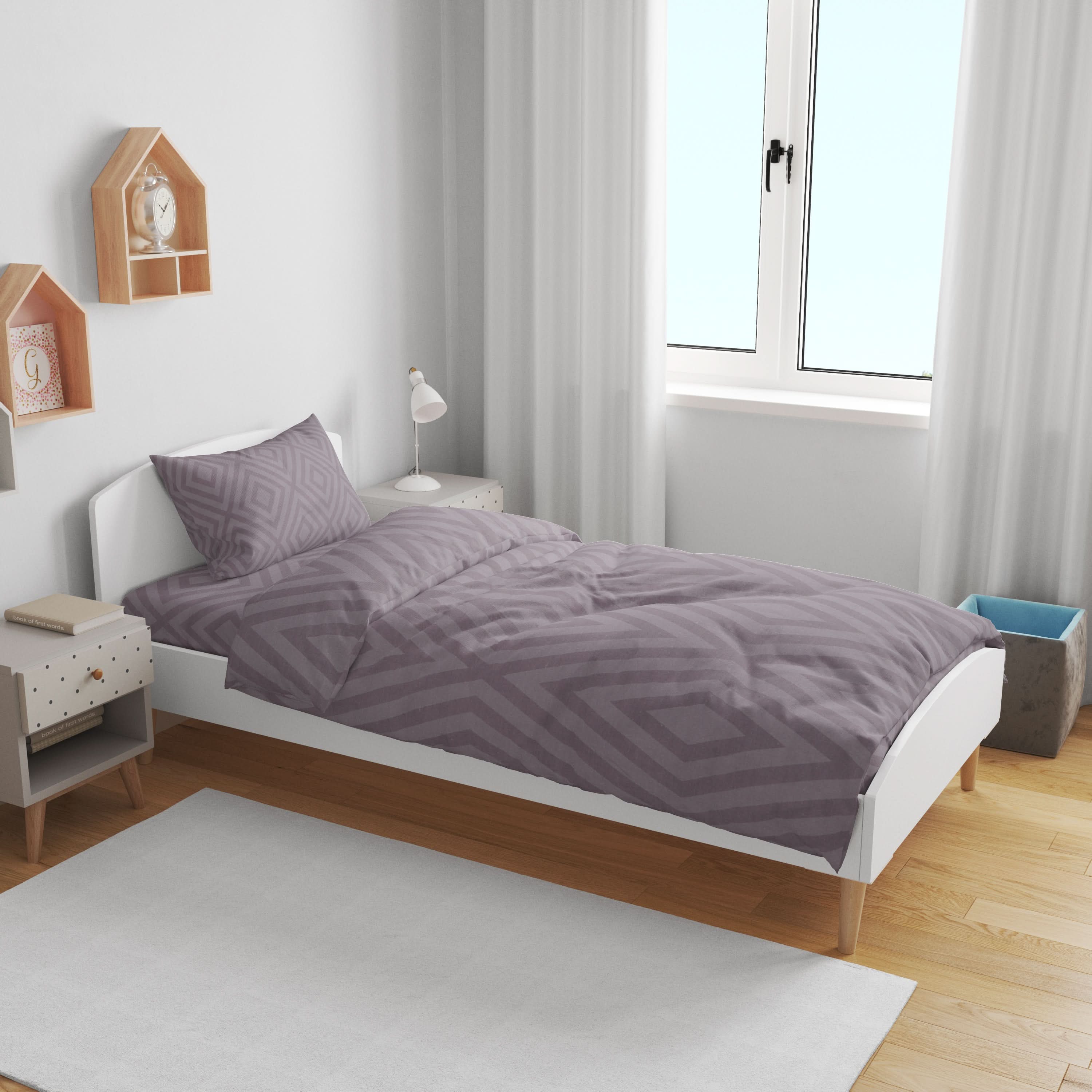 Single Bedsheet 2pcs - N28, Single Size Bed Sheet, Chase Value, Chase Value
