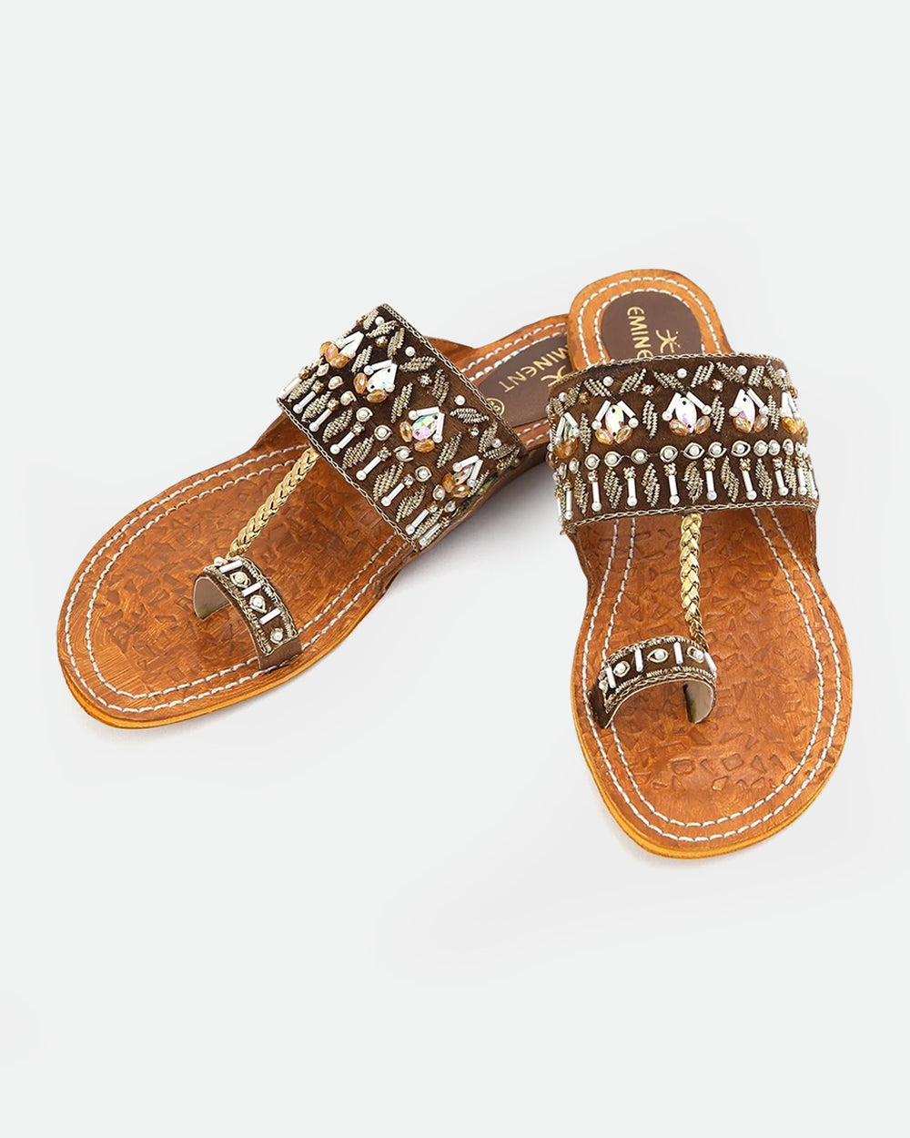 Eminent Women's Leather Kolhapuri Slipper, Women Slippers, Eminent, Chase Value