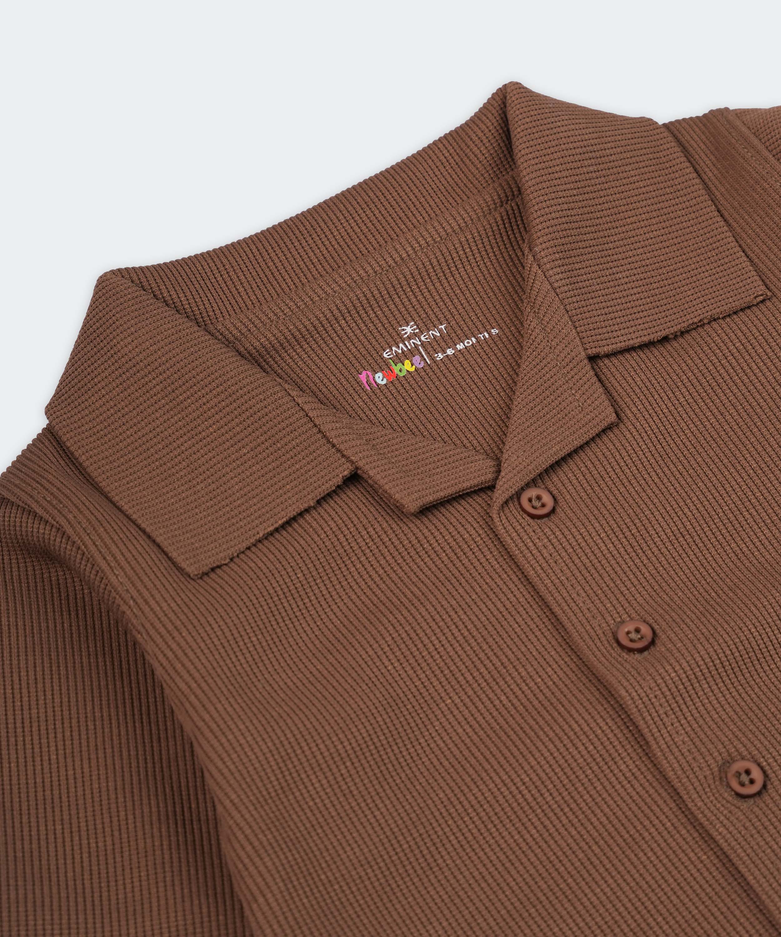 Eminent Newborn Boys Knitted Full Sleeves Shirt