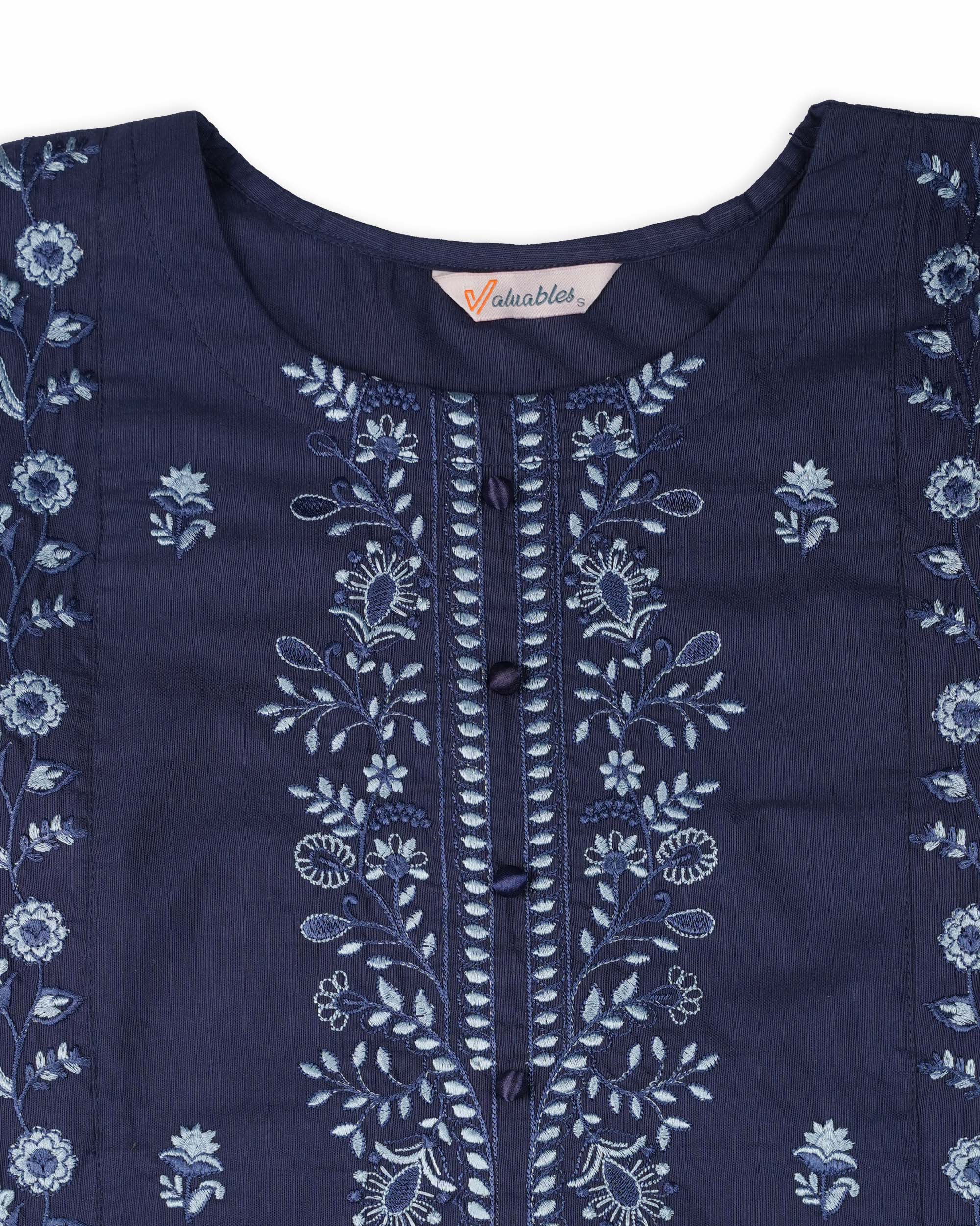 Women's Khaddar Embroidered Suit - 2 Pc