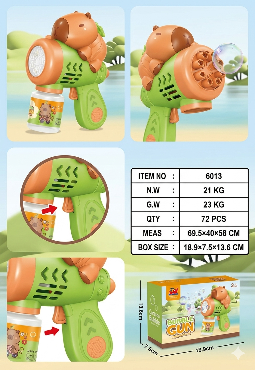 Bubble Gun Multi Holes