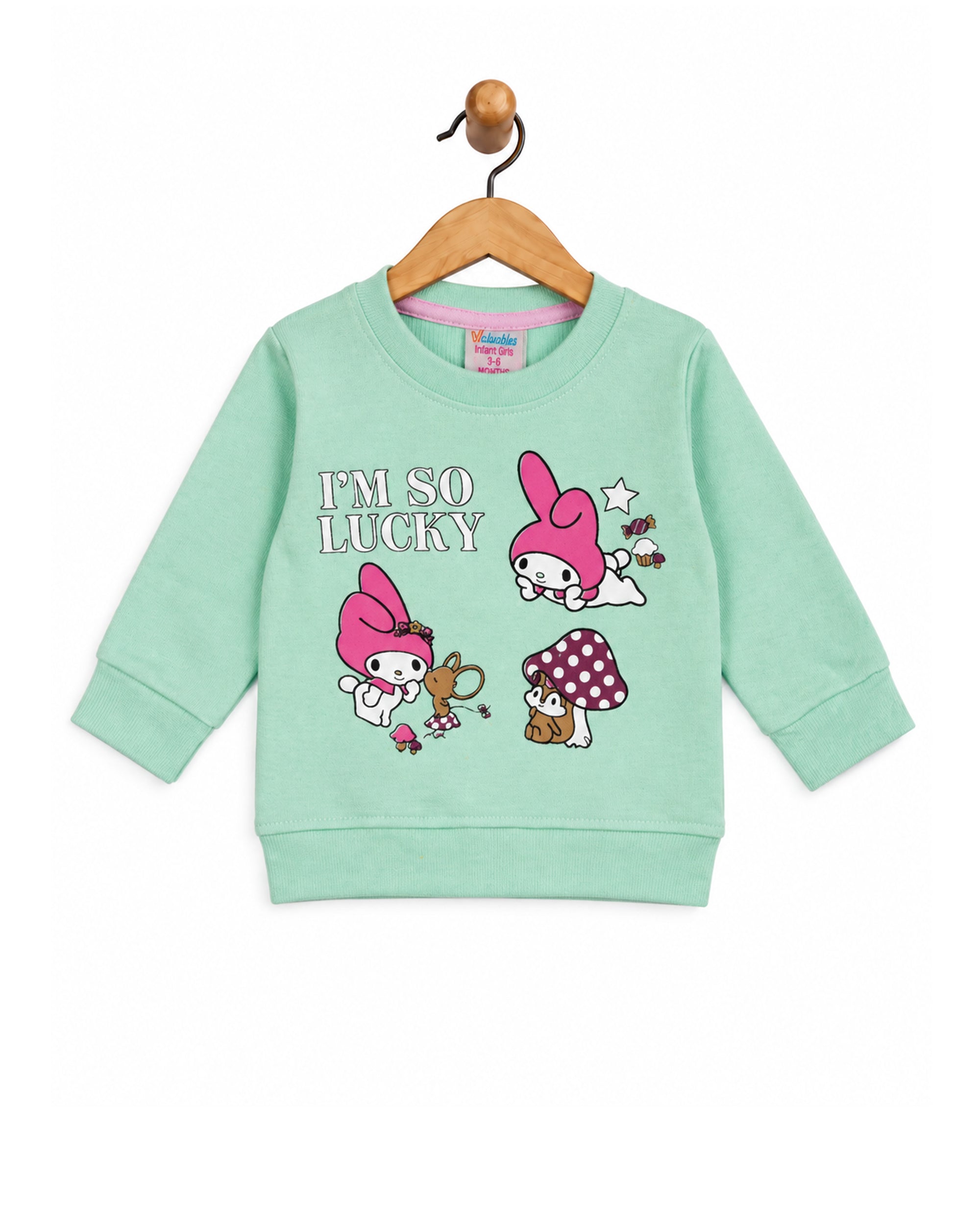 Valuables Newborn Girls Full Sleeves T-Shirt