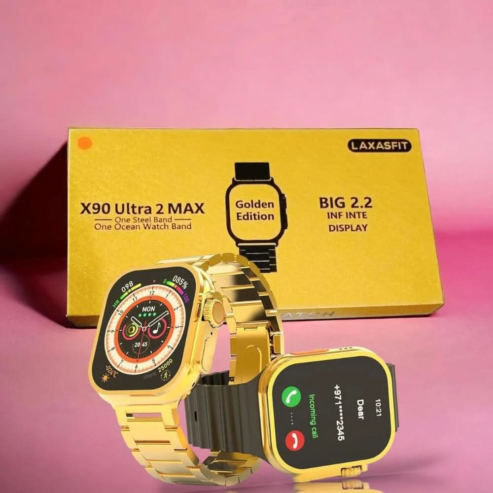 X90 Ultra 2 Max - Titanium Case - 49mm - Big 2.2 Infinite Display, Smart Watches, Chase Value, Chase Value