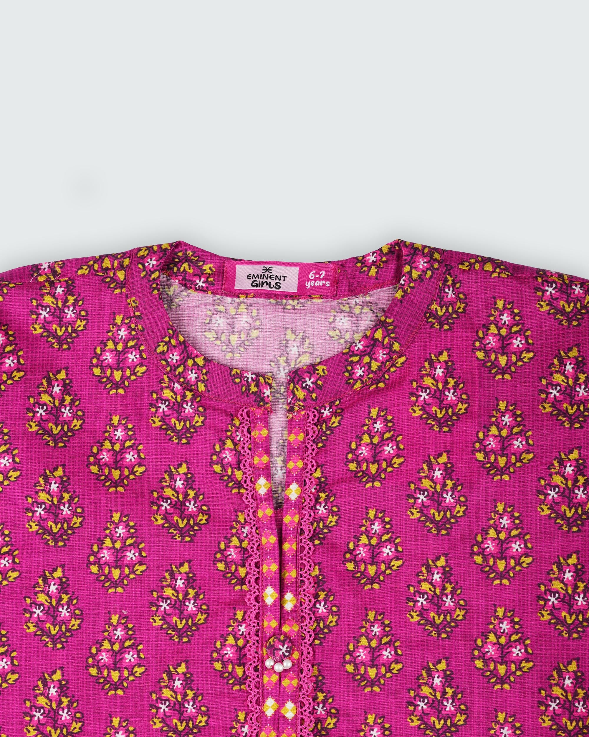 Eminent Girls' Essentials Printed 3 Pc Suit