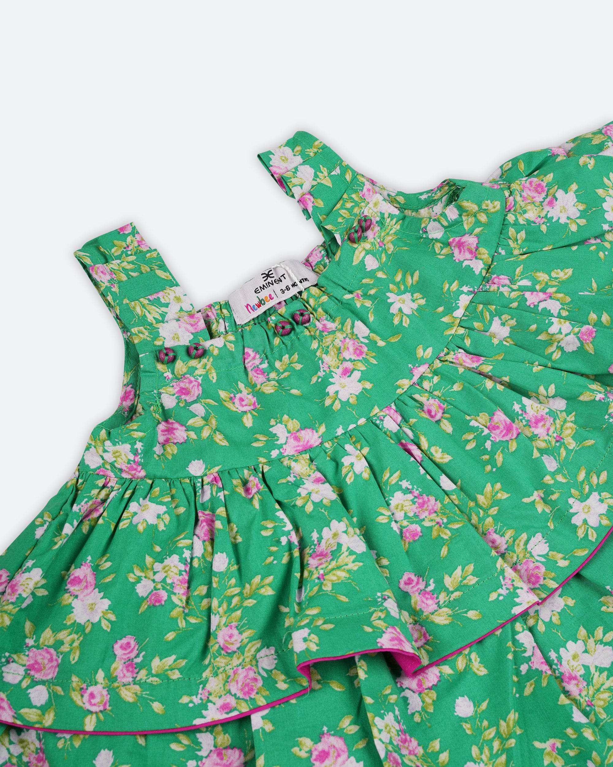 Eminent Newborn Girls' Essential Printed 2Pc Suit