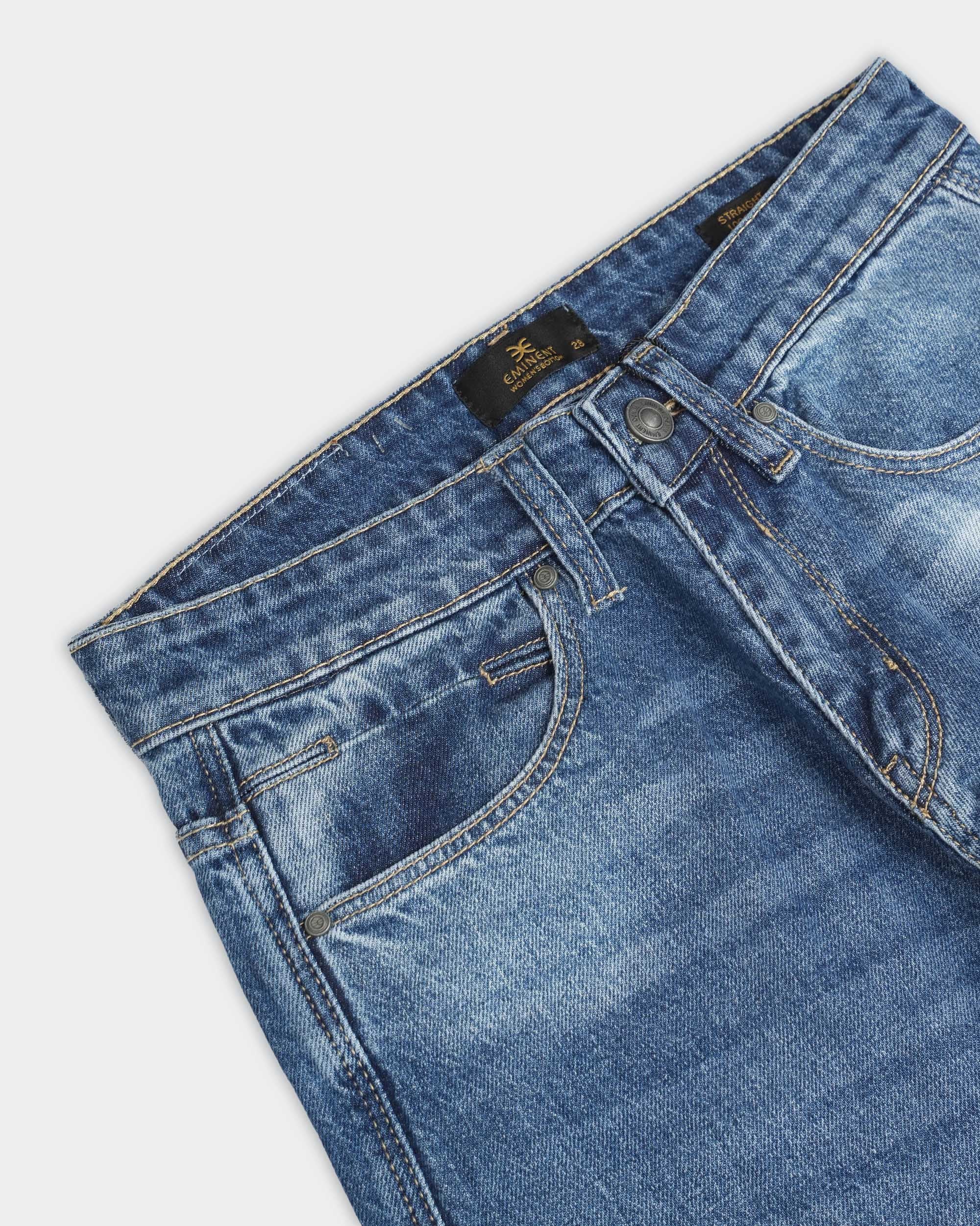 Eminent Women's Woven Denim Pants