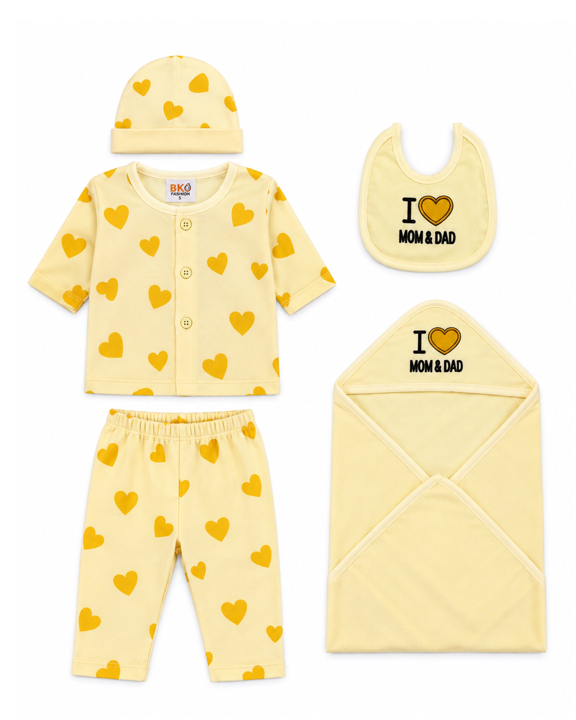 Newborn Unisex Gift Set - 5 Pcs
