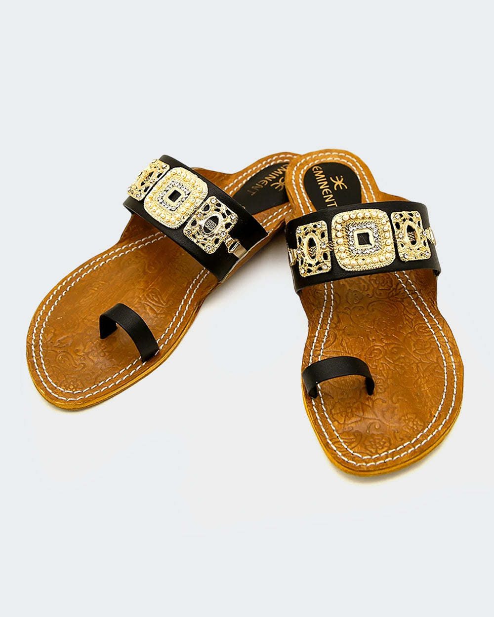 Eminent Women's Leather Kolhapuri, Women Slippers, Eminent, Chase Value