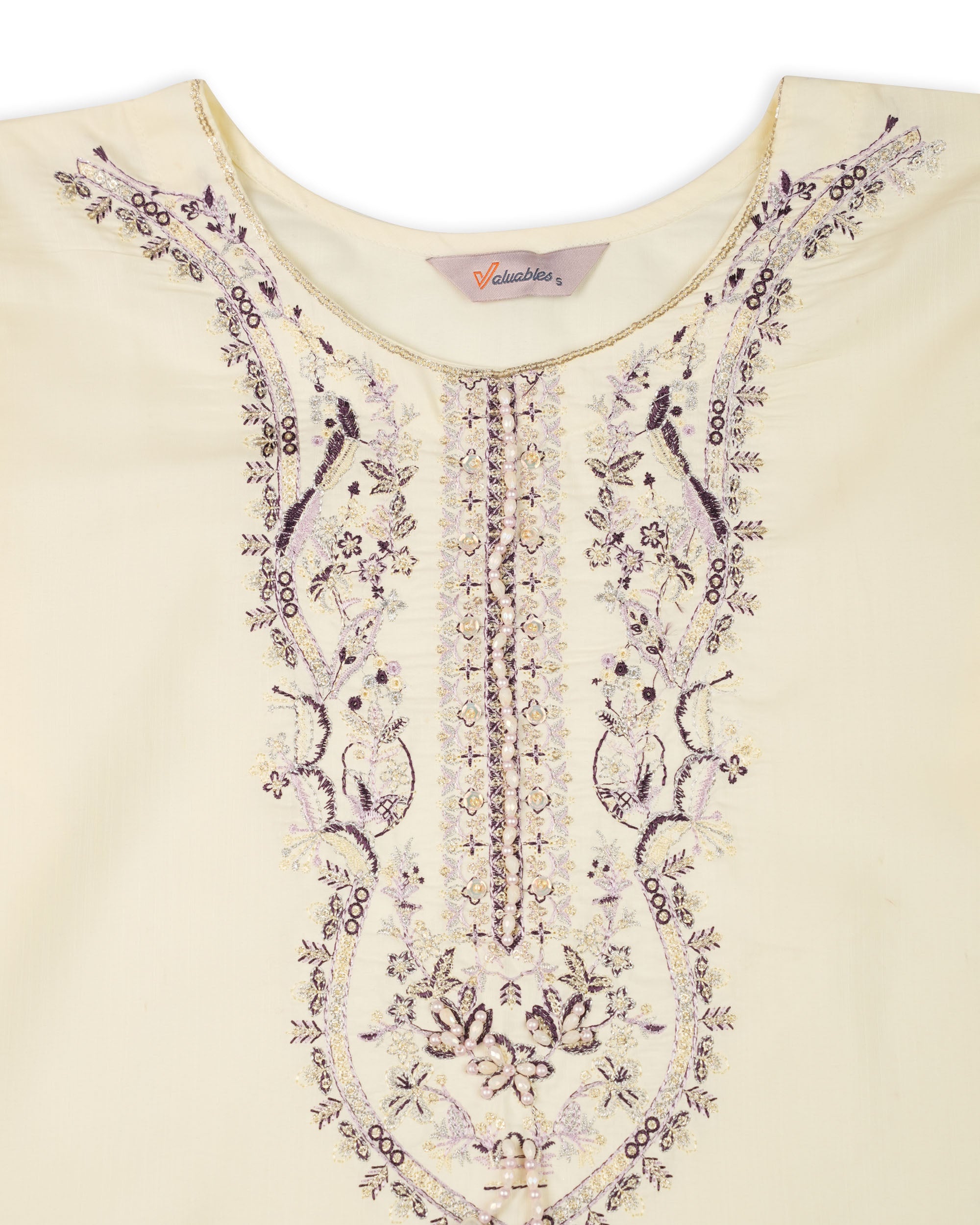 Valuables Women's Embroidered Suit - 2 Pc