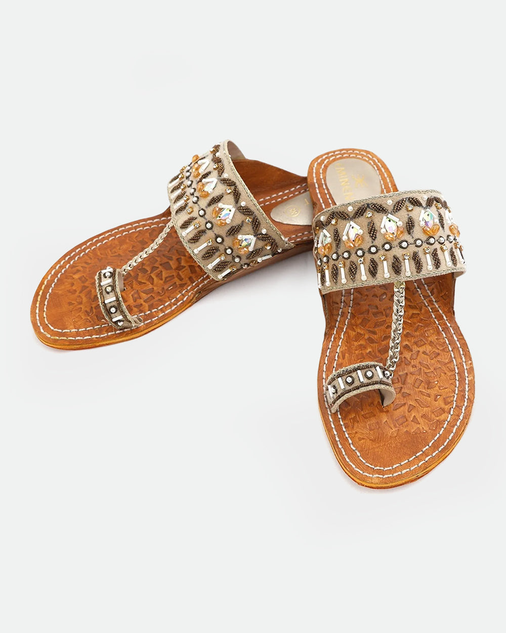 Eminent Women's Leather Kolhapuri Slipper, Women Slippers, Eminent, Chase Value