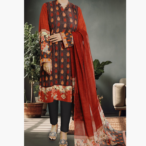 Eminent Linen Dobby Printed Unstitched 3Pcs Suit - 8, Women, 3Pcs Shalwar Suit, Eminent, Chase Value