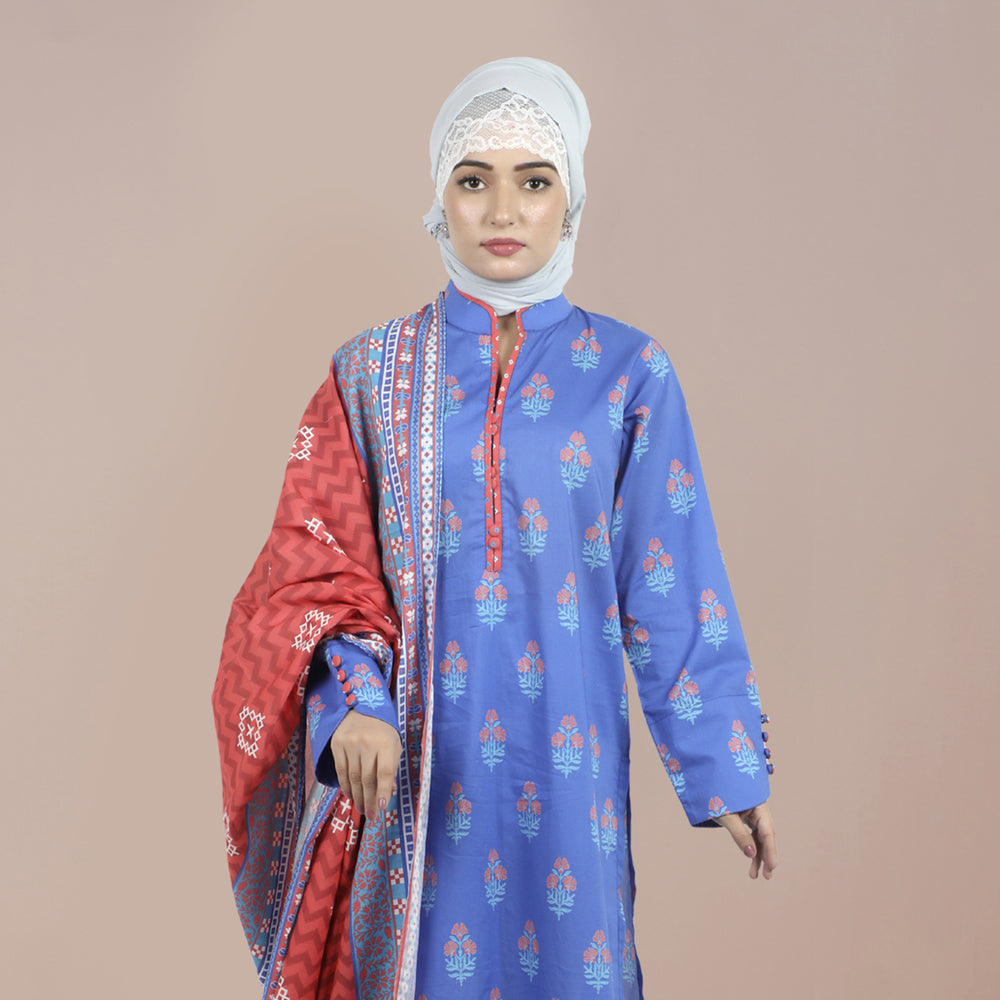Eminent Cambric Digital Printed Unstitched 3 Pcs Suit - 3, Women, 3Pcs Shalwar Suit, Eminent, Chase Value