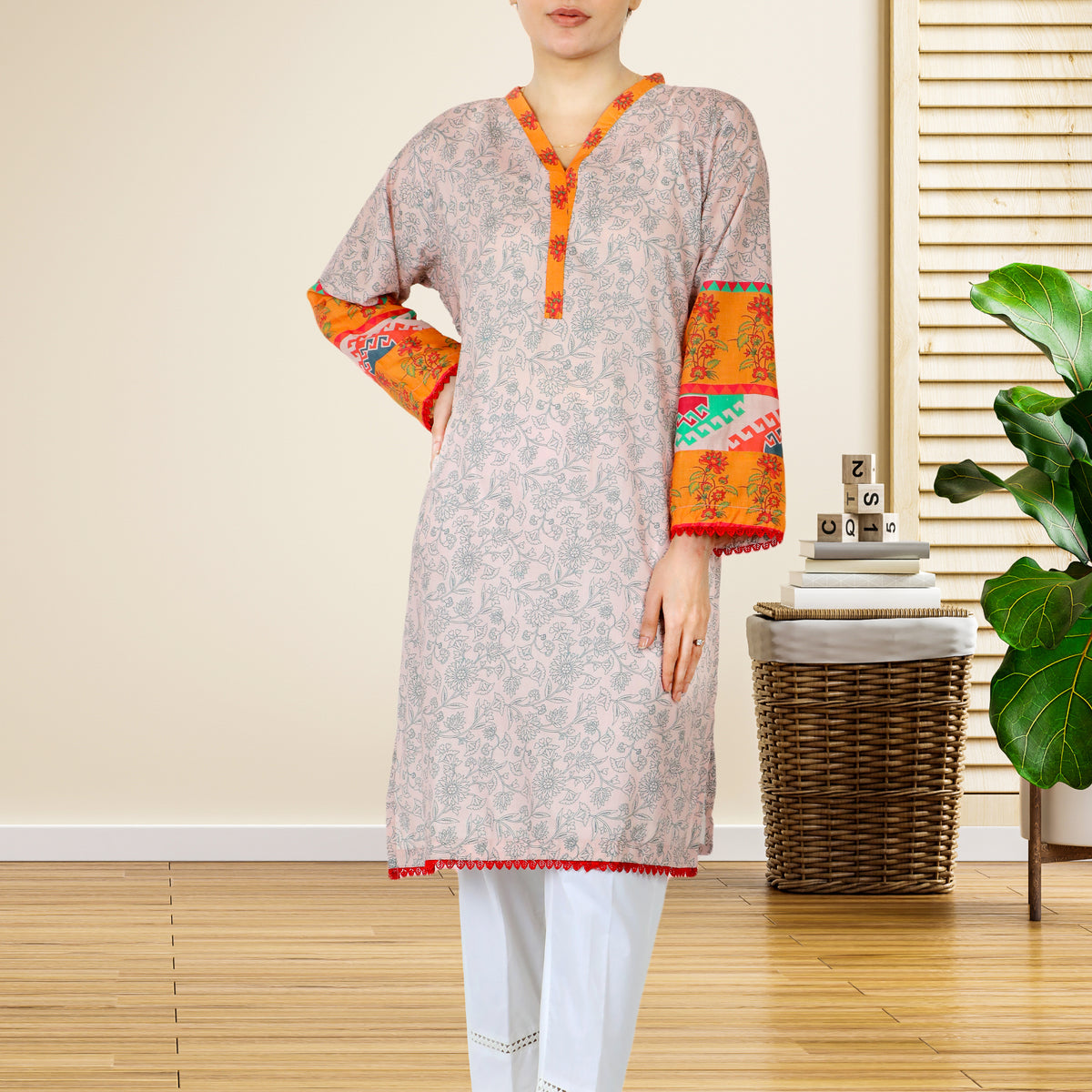 Valuable Cotton Unstitched Kurti - 4, Women, Unstitched Kurti, Chase Value, Chase Value