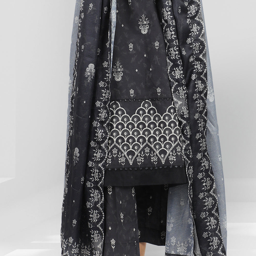 Eminent Printed Digital Lawn Unstitched 3Pcs Suit - ES24LP3P24, Women, Unstitched Kurti, Eminent, Chase Value