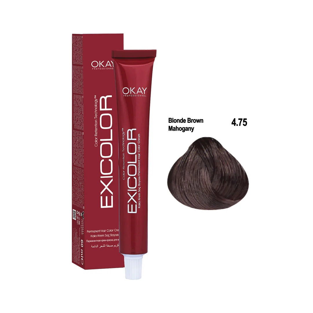 Exicolor Permanent Hair Color Cream 60ml - 39 Shades, Hair Color, Exicolor, Chase Value