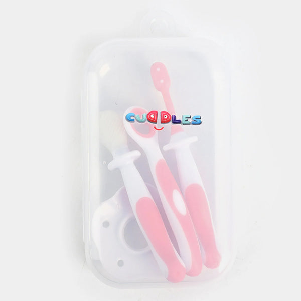 Cuddles First tooth brush and Oral hygiene set - Pink