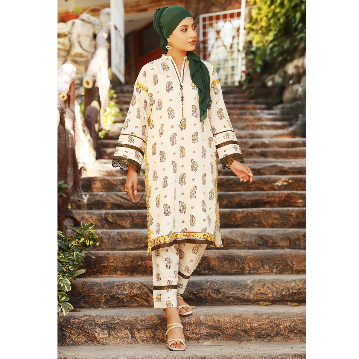 Eminent Printed Doriya Lawn Unstitched Kurti - 2, Women, Unstitched Kurti, Eminent, Chase Value