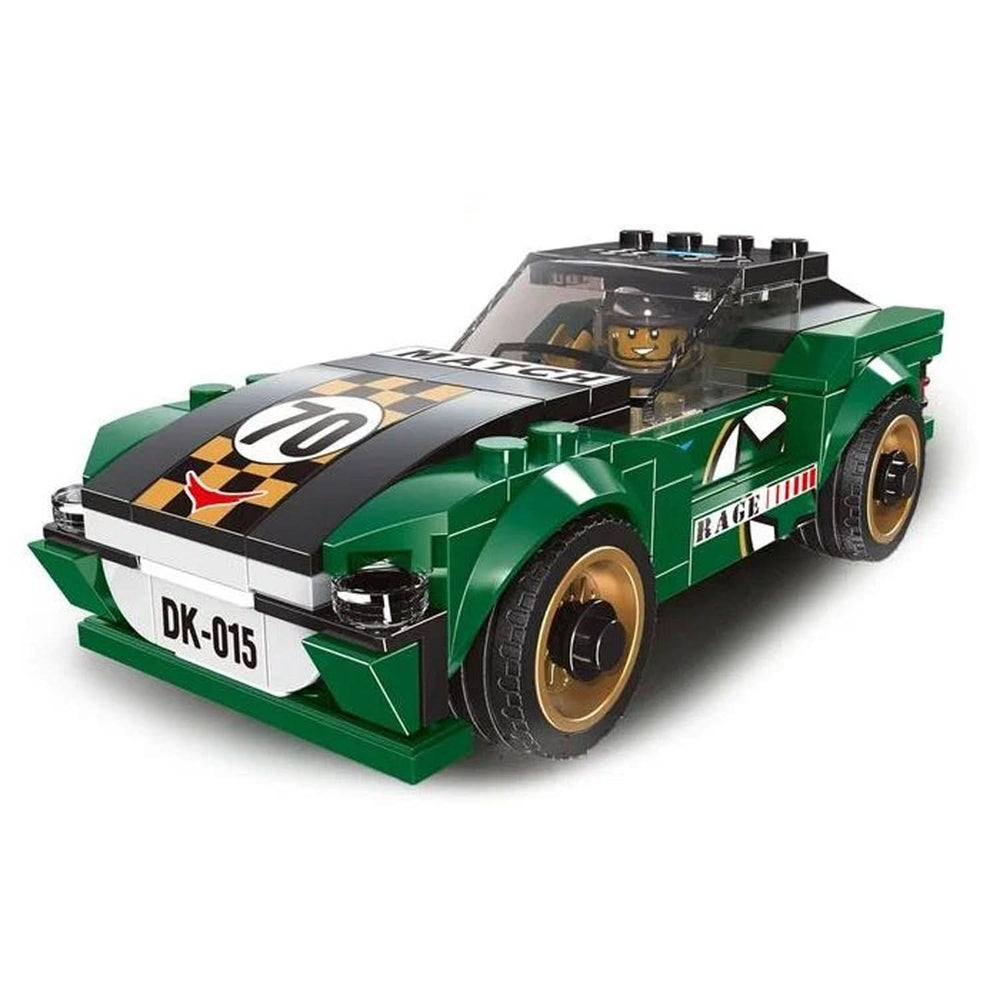 Multificence Super Racing Car Building Blocks - Green, Remote Control, Chase Value, Chase Value