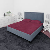 Waterproof Mattress Protector Double Bed Sheet - Maroon, Double Size Bed Sheet, Chase Value, Chase Value