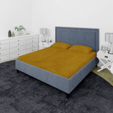 Waterproof Mattress Protector Double Bed Sheet - Mustard, Double Size Bed Sheet, Chase Value, Chase Value