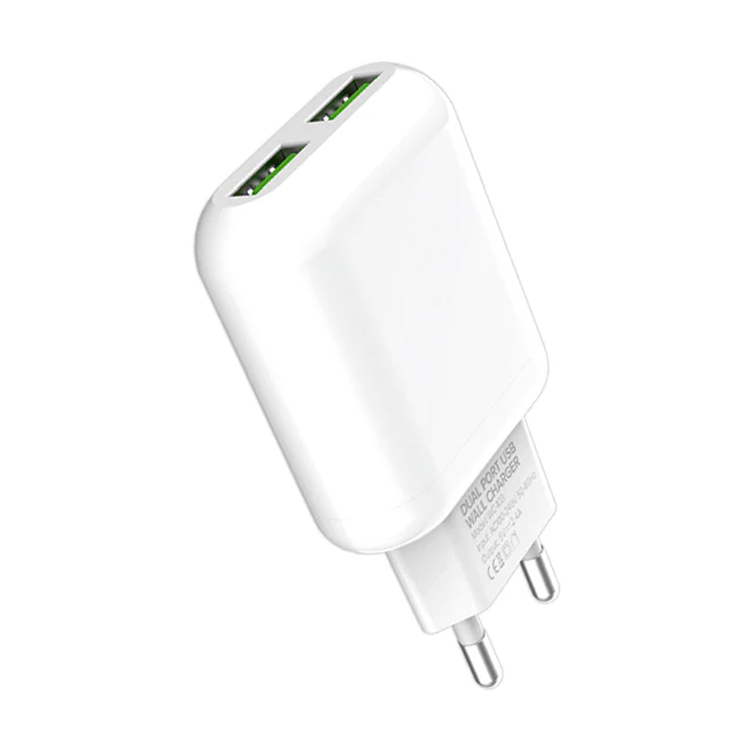 Space WC-103 Dual Port USB Wall Charger, Mobile Charger, Space, Chase Value
