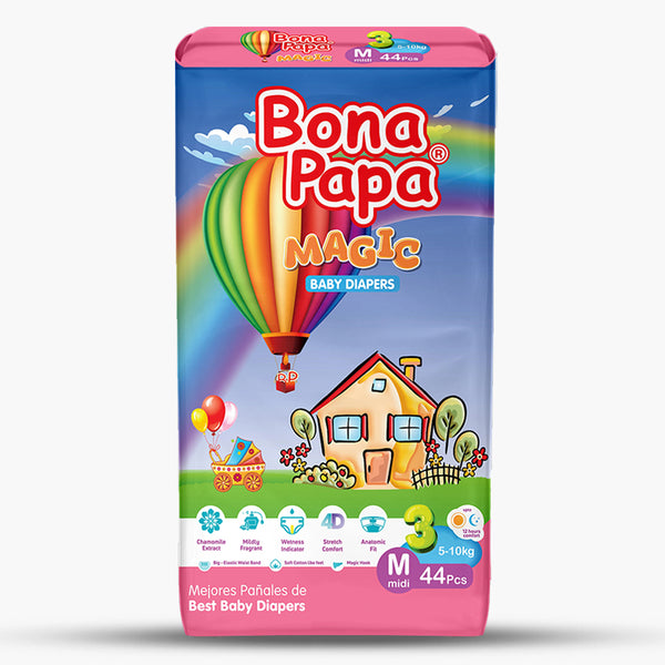 Bona Papa Magic Baby Diaper Regular 44 Pieces - Medium