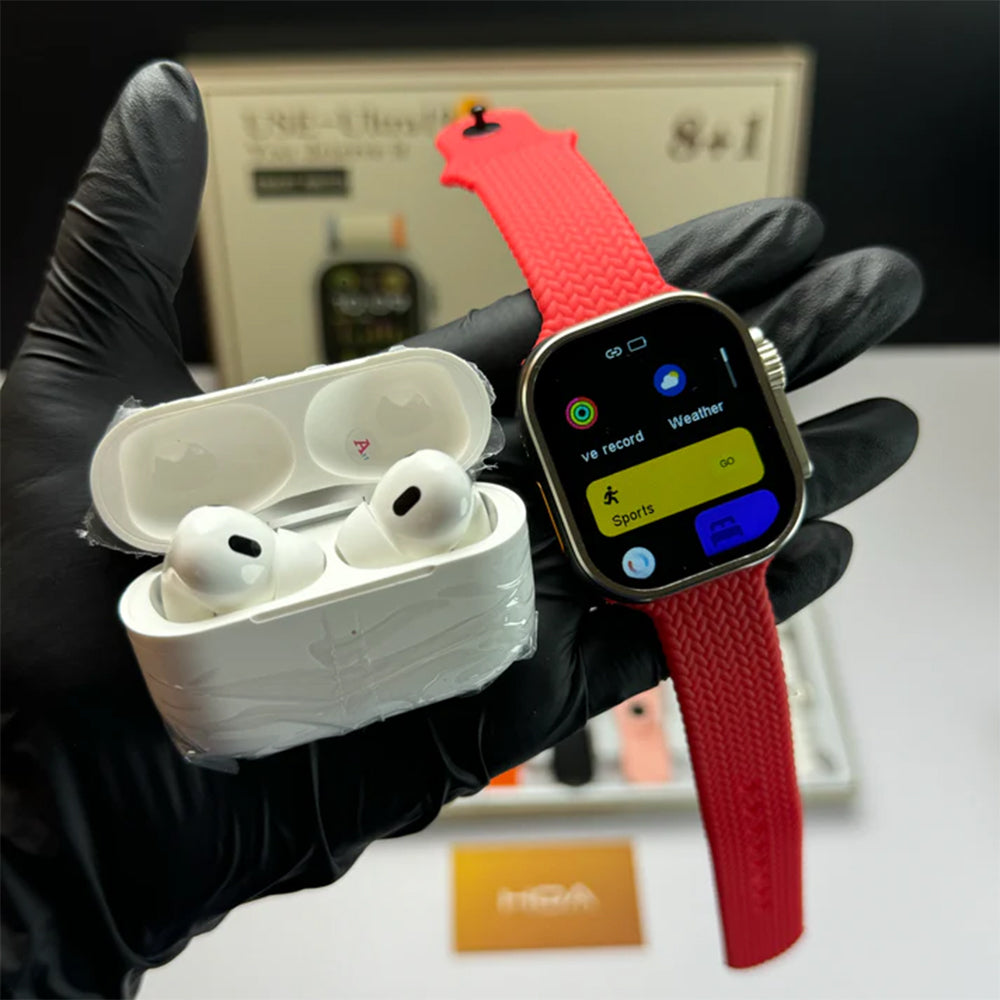 Use Ultra I9 8+1 Smart Watch with Earpads, Smart Watches, Chase Value, Chase Value