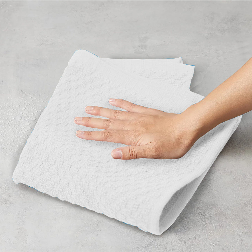 Kitchen Towel Pack of 8 - White, Kitchen Towels, Chase Value, Chase Value