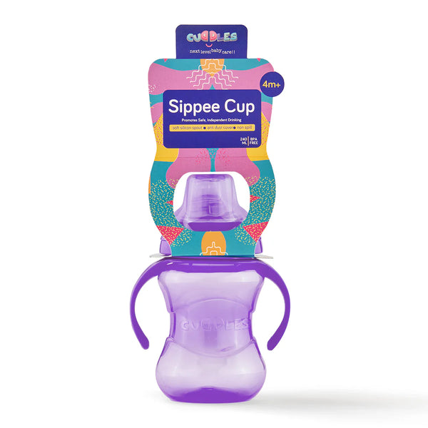 Cuddles Training Cup 240ml - Purple
